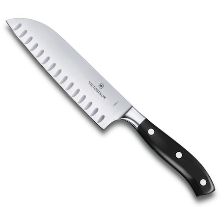 Swiss Army Brands Victorinox Kitchen Grande Maitre, 7In Granton Santoku, Pom Handles, Forged Steel, Parer Gift Box VIC-7.7323.17G